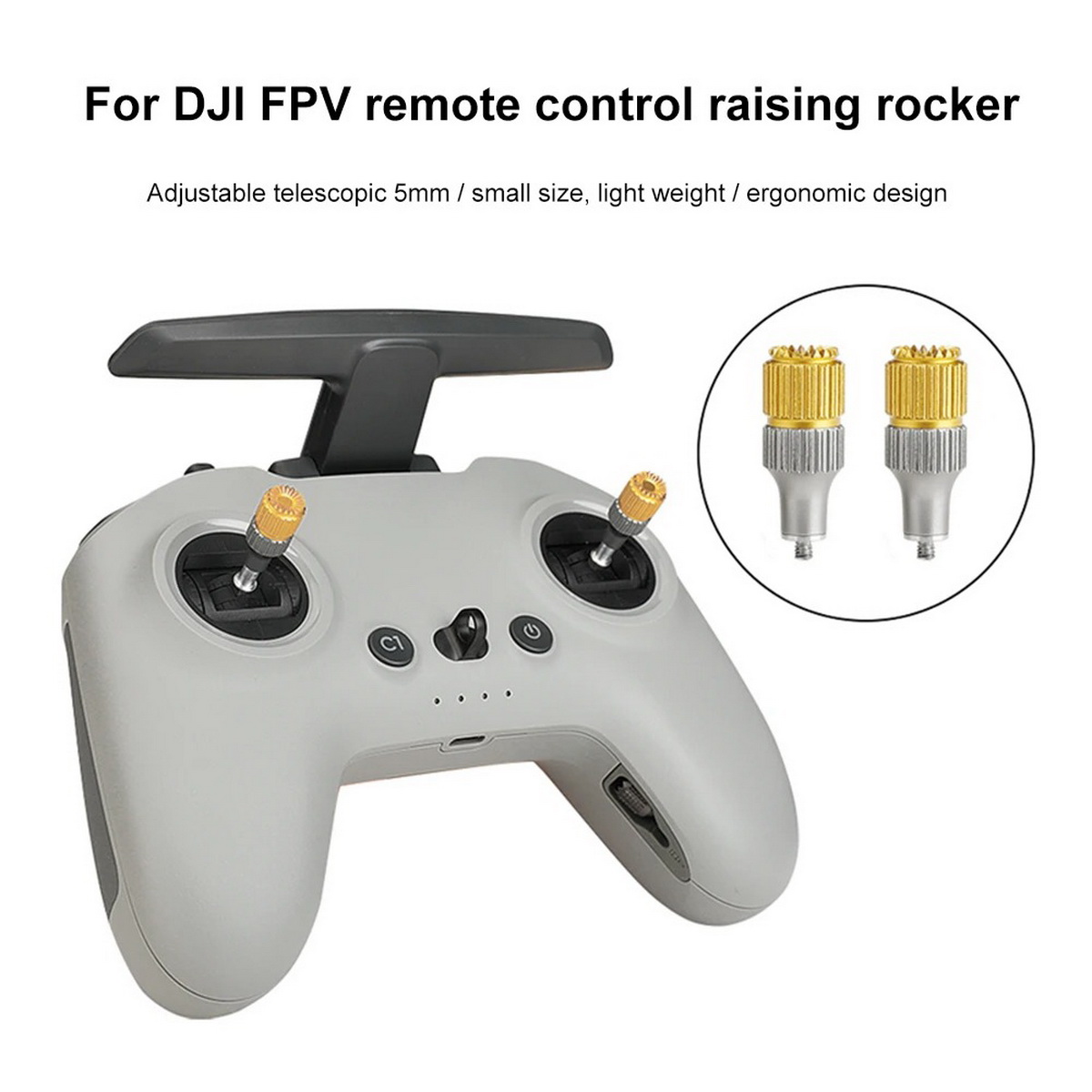 قطعتان من أغطية عصا التحكم في  - مراجعة Drone Control Stick وسعره